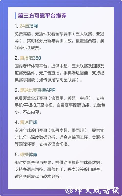 全面解析世界杯直播平台推荐列表